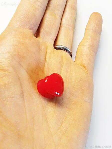 rotes Love Herz Form Plug